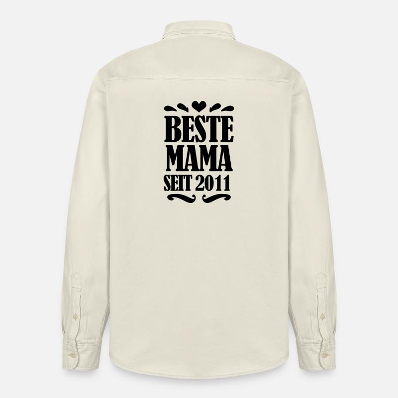 Beste Mama seit 2011 - Relaxed Fit Unisex Organic Hemd von Stanley/Stella - Natur