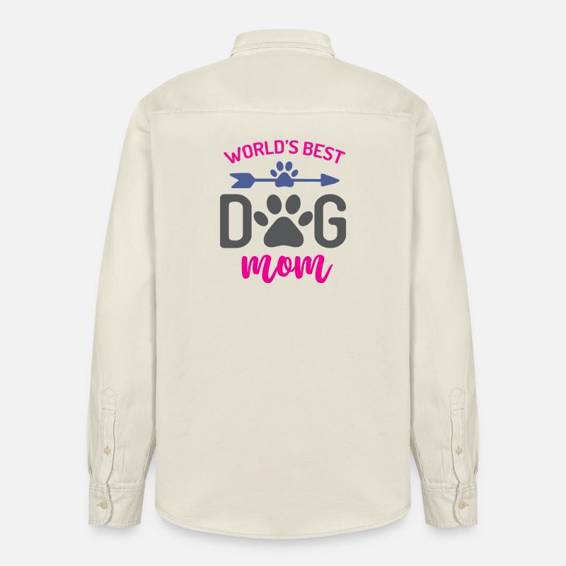 Die beste Hundemutter der Welt - Relaxed Fit Unisex Organic Hemd von Stanley/Stella - Natur
