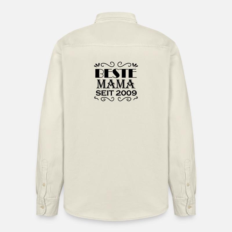Beste Mama seit 2009 - Relaxed Fit Unisex Organic Hemd von Stanley/Stella - Natur