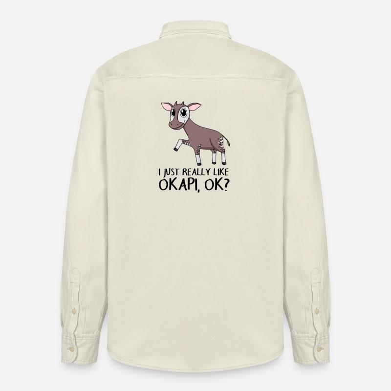 Okapi - Relaxed Fit Unisex Organic Hemd von Stanley/Stella - Natur