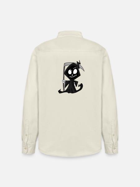 Sensenmann mit Sense - Halloween - Relaxed Fit Unisex Organic Hemd von Stanley/Stella - Natur