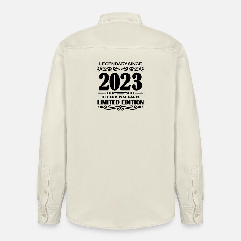 2023 - Volume 2023 - Chemise unisexe coupe décontractée bio Stanley/Stella - écru doux