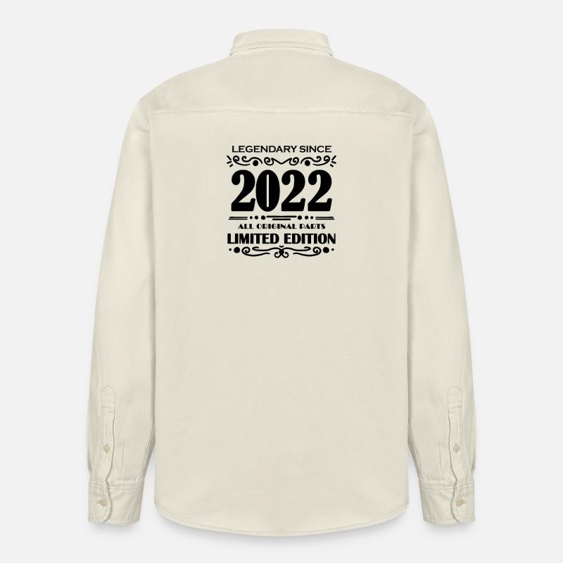 2022 - Chemise unisexe coupe décontractée bio Stanley/Stella - écru doux