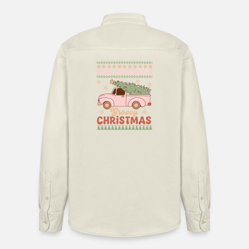 Hässlicher Weihnachtspullover - Relaxed Fit Unisex Organic Hemd von Stanley/Stella - Natur