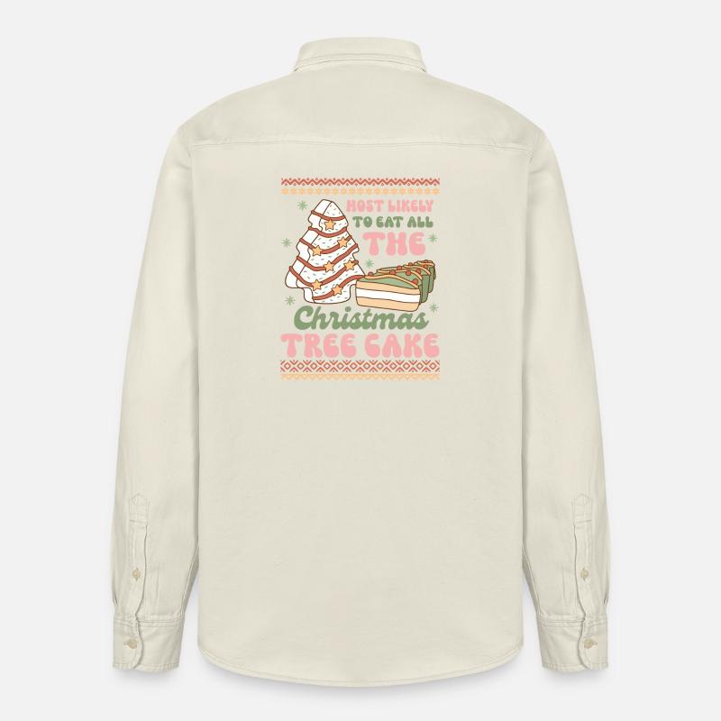 Pull de Noël moche - Chemise unisexe coupe décontractée bio Stanley/Stella - écru doux