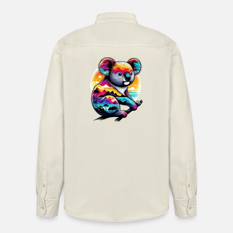 Koala - Chemise unisexe coupe décontractée bio Stanley/Stella - écru doux