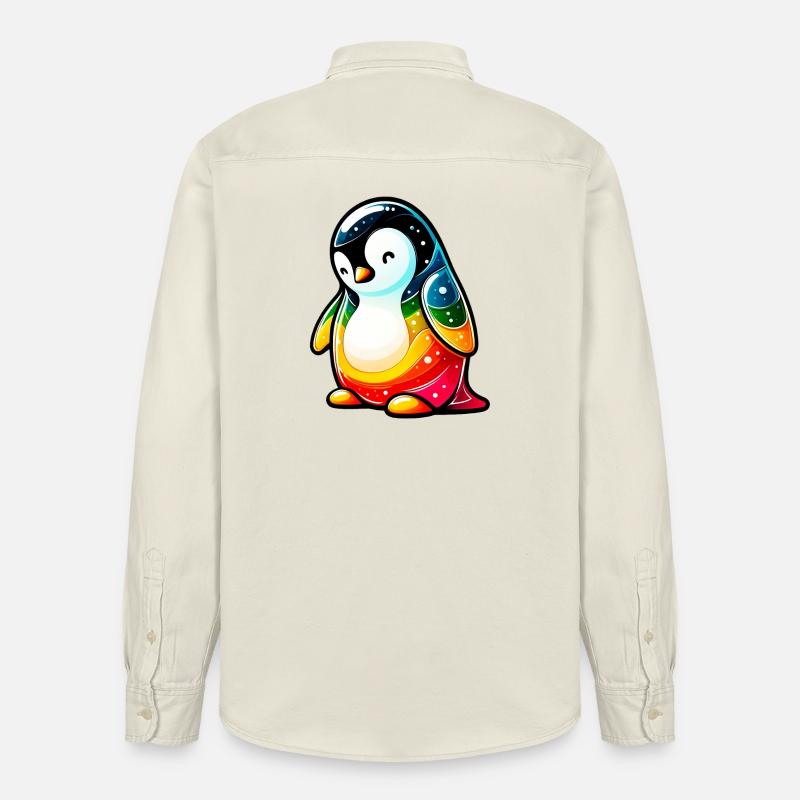 Pingouin - Chemise unisexe coupe décontractée bio Stanley/Stella - écru doux