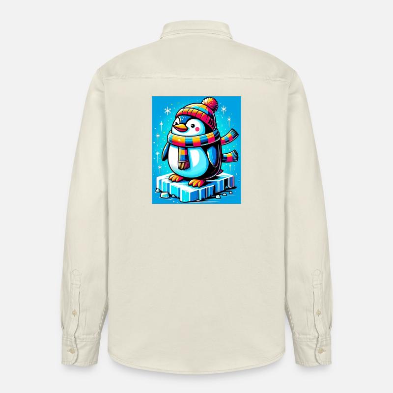 Pingouin - Chemise unisexe coupe décontractée bio Stanley/Stella - écru doux