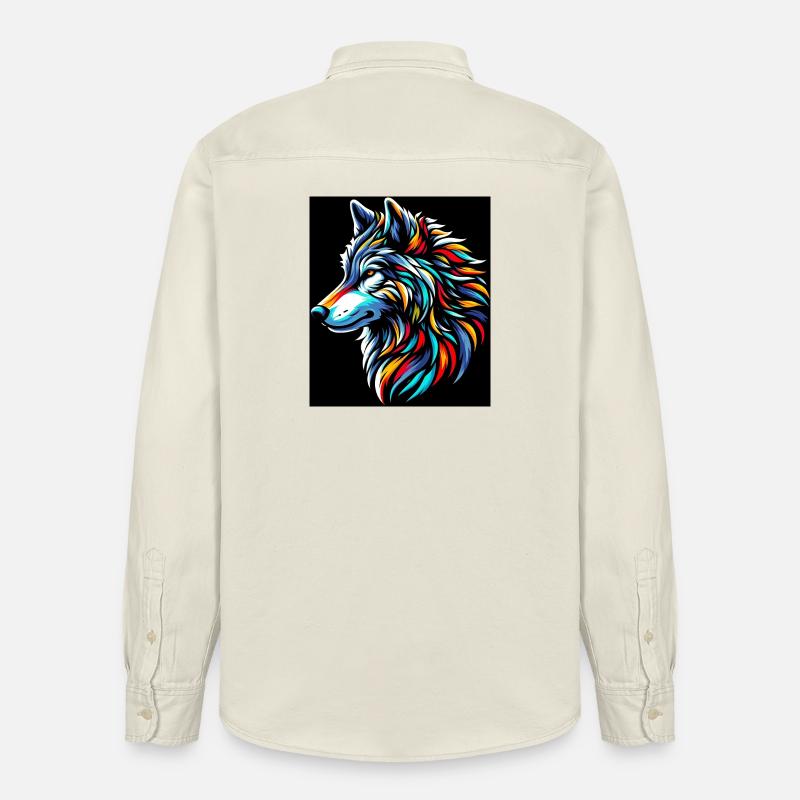 Wolf - Relaxed Fit Unisex Organic Hemd von Stanley/Stella - Natur