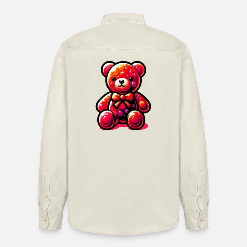 Bär - Relaxed Fit Unisex Organic Hemd von Stanley/Stella - Natur