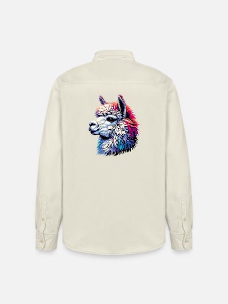 Alpaca - Relaxed Fit Unisex Organic Shirt by Stanley/Stella - soft Ecru