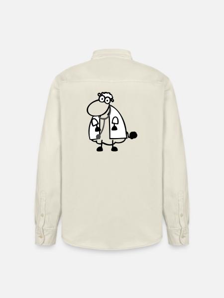 Doctor's Sheep - Relaxed Fit Unisex Organic Shirt by Stanley/Stella - soft Ecru