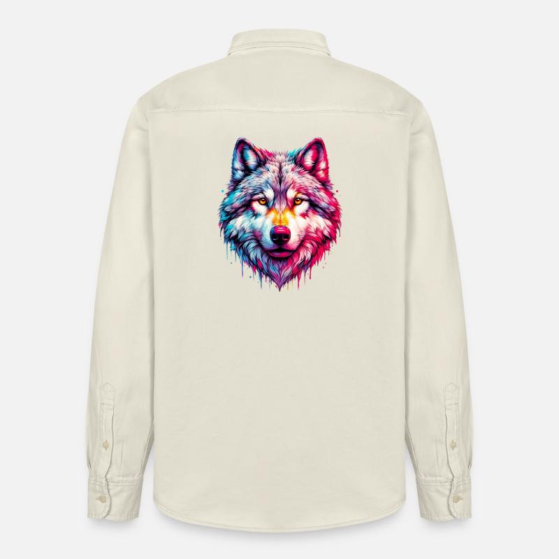 Loup - Chemise unisexe coupe décontractée bio Stanley/Stella - écru doux