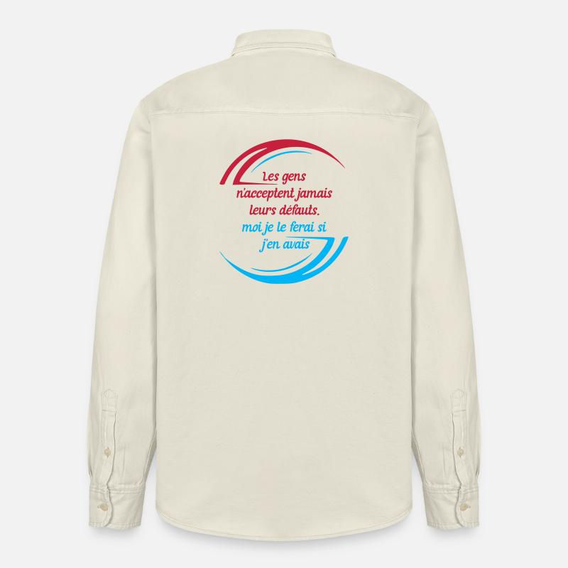 Die Fehler der Menschen - Relaxed Fit Unisex Organic Hemd von Stanley/Stella - Natur