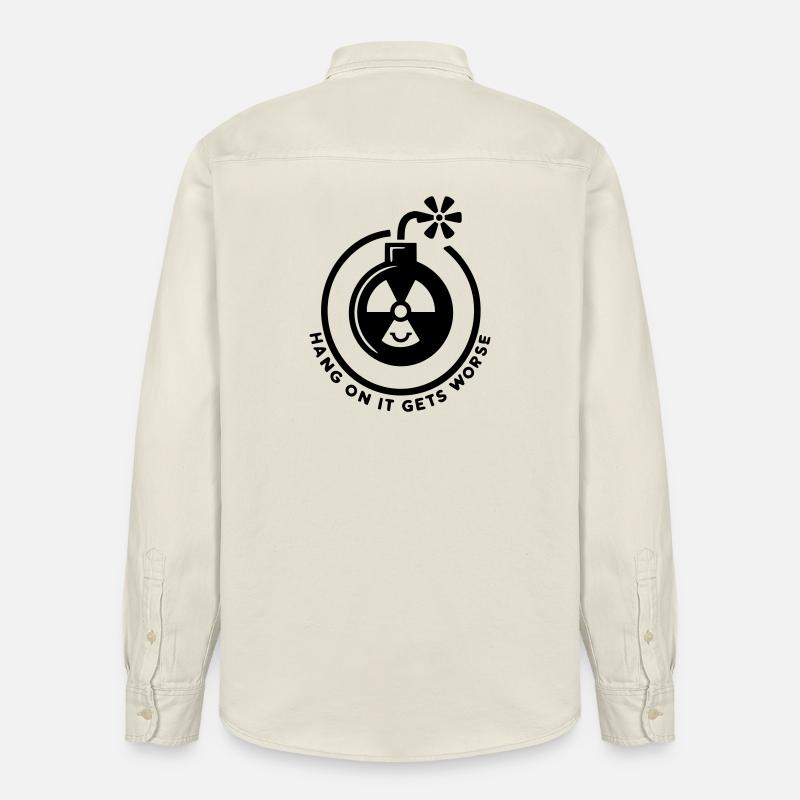 Moment mal, es wird noch schlimmer - Relaxed Fit Unisex Organic Hemd von Stanley/Stella - Natur