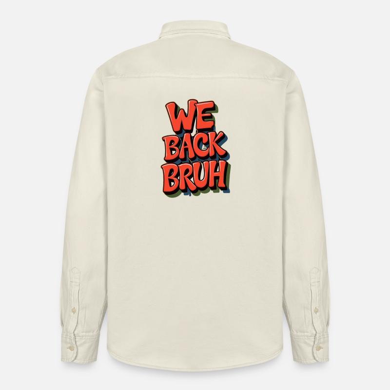 Conception de salutation rétro joyeuse - Chemise unisexe coupe décontractée bio Stanley/Stella - écru doux