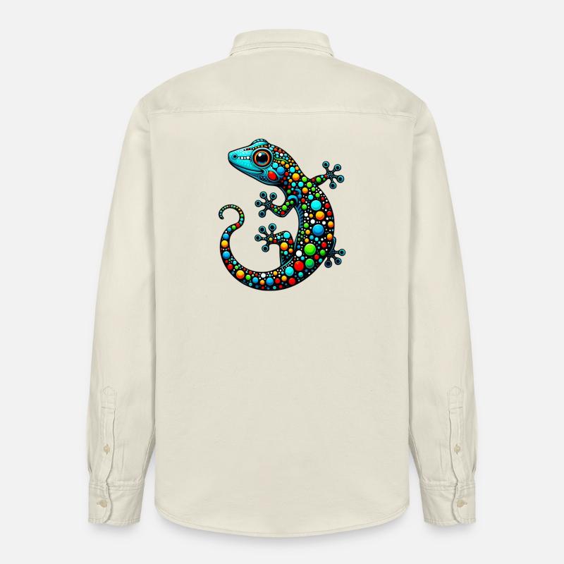 Gecko - Chemise unisexe coupe décontractée bio Stanley/Stella - écru doux