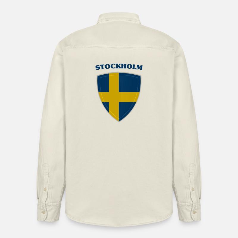 Stochholm - Relaxed Fit Unisex Organic Hemd von Stanley/Stella - Natur