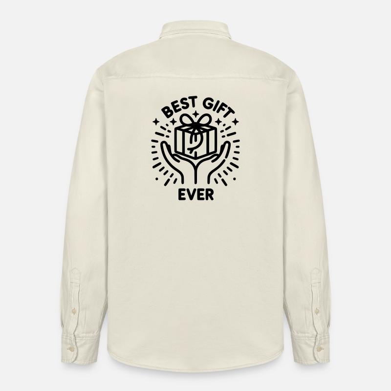 Best Gift Ever - Timeless Edition - Relaxed Fit Unisex Organic Hemd von Stanley/Stella - Natur