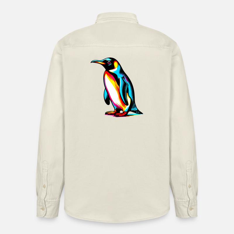Pingouin - Chemise unisexe coupe décontractée bio Stanley/Stella - écru doux