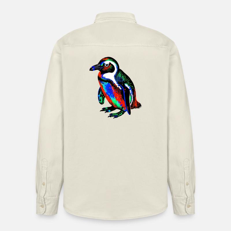 Pingouin - Chemise unisexe coupe décontractée bio Stanley/Stella - écru doux