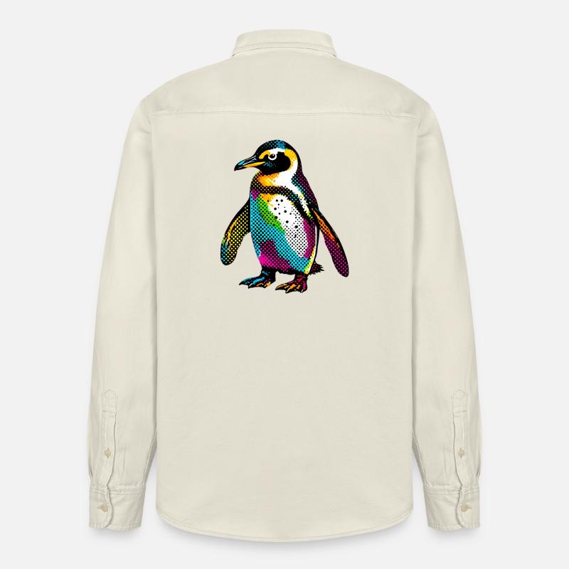 Pingouin - Chemise unisexe coupe décontractée bio Stanley/Stella - écru doux