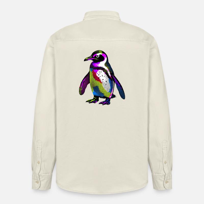Pingouin - Chemise unisexe coupe décontractée bio Stanley/Stella - écru doux