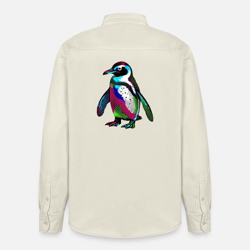 Pingouin - Chemise unisexe coupe décontractée bio Stanley/Stella - écru doux