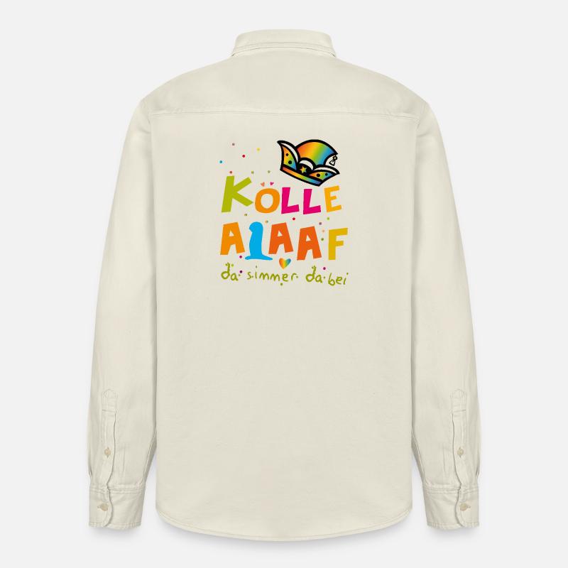 Carnaval d’Alaaf - Chemise unisexe coupe décontractée bio Stanley/Stella - écru doux