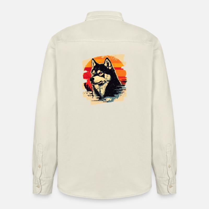 Husky - Relaxed Fit Unisex Organic Hemd von Stanley/Stella - Natur