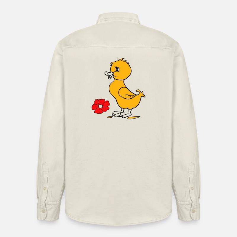 Poussins de Pâques Joyeuses Pâques - Chemise unisexe coupe décontractée bio Stanley/Stella - écru doux