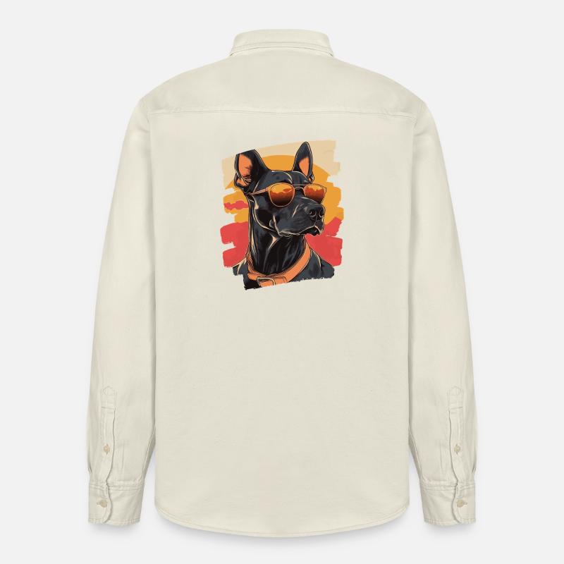 Dobermann - Relaxed Fit Unisex Organic Hemd von Stanley/Stella - Natur