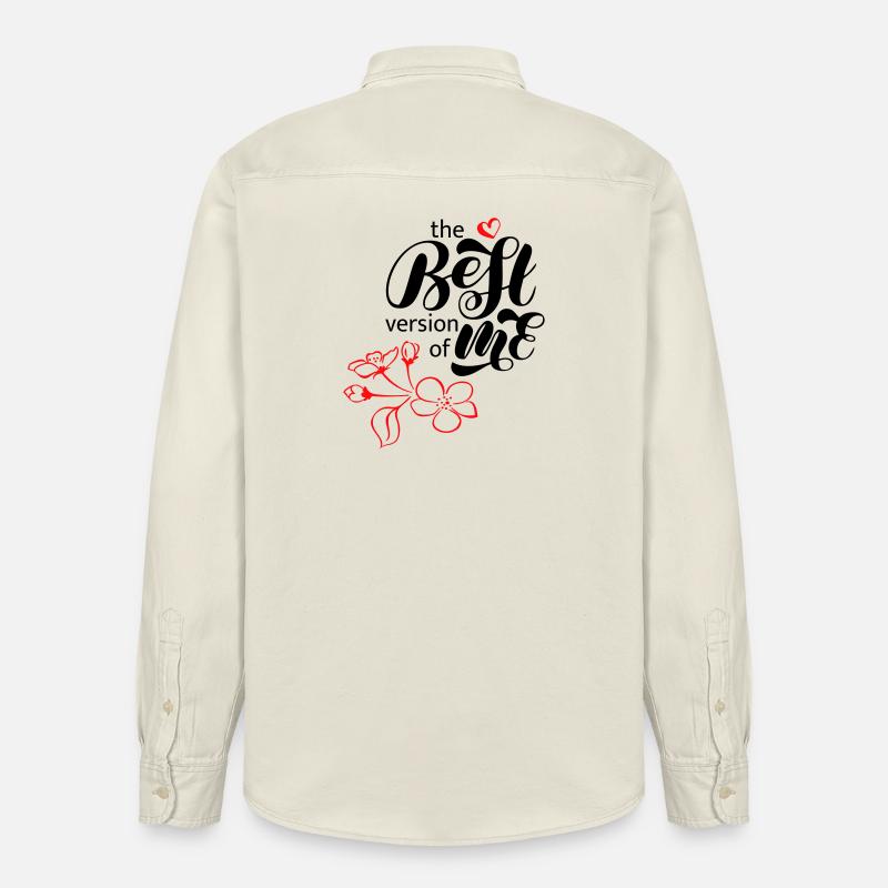 meilleure version de moi - Chemise unisexe coupe décontractée bio Stanley/Stella - écru doux