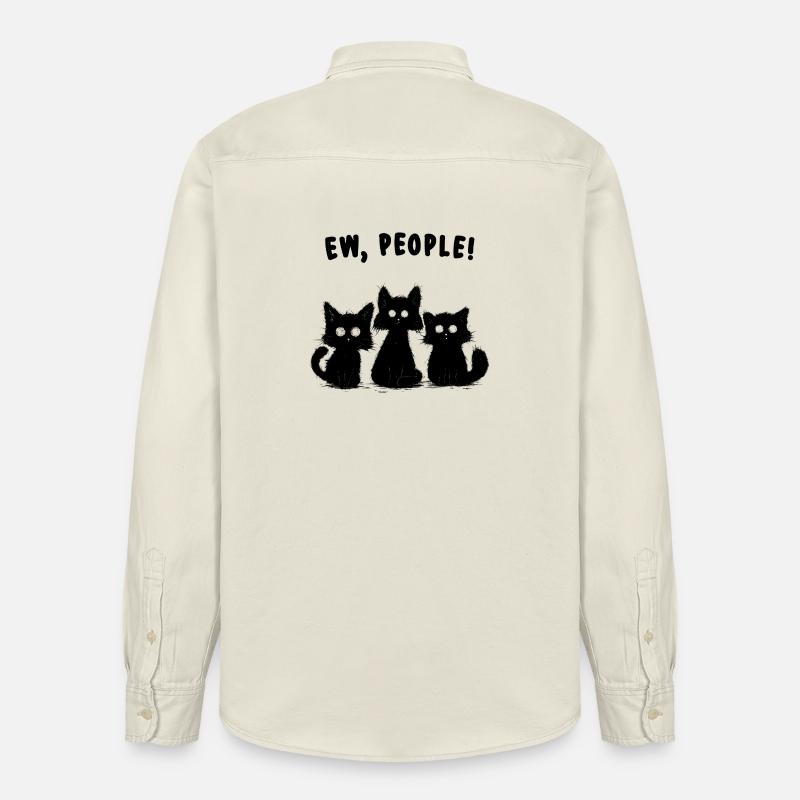 ew people - Relaxed Fit Unisex Organic Hemd von Stanley/Stella - Natur