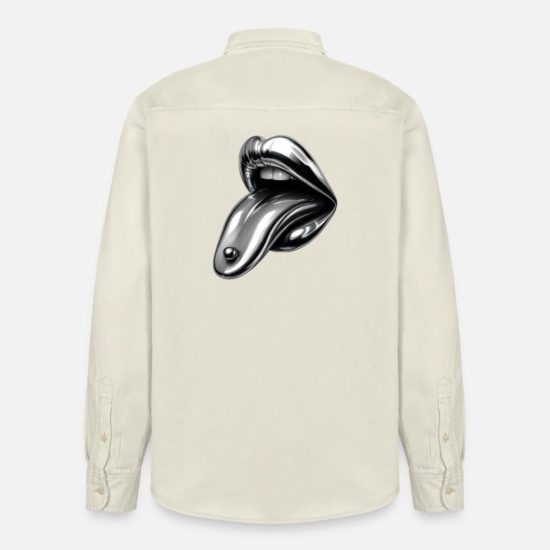 Provocation transpercée - Chemise unisexe coupe décontractée bio Stanley/Stella - écru doux