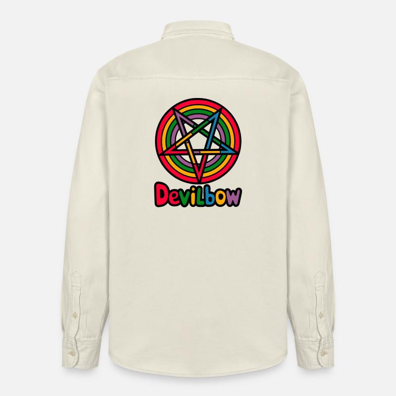 Devilbow - Relaxed Fit Unisex Organic Hemd von Stanley/Stella - Natur