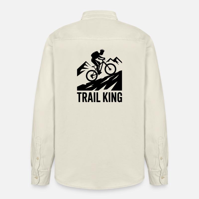 Trail King VTT Crown Silhouette - Chemise unisexe coupe décontractée bio Stanley/Stella - écru doux