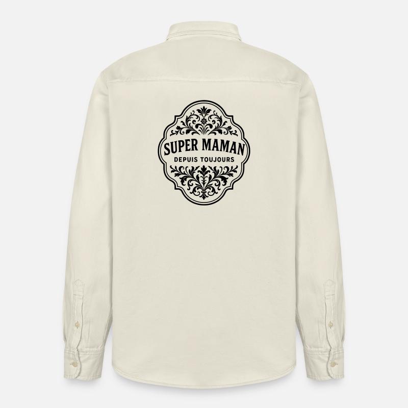 Für immer eine großartige Mutter - Relaxed Fit Unisex Organic Hemd von Stanley/Stella - Natur