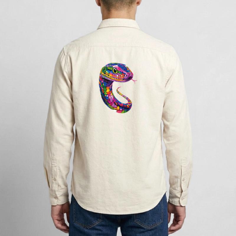 serpent, python, cobra, serpent à sonnettes, serpents Chemise unisexe coupe décontractée bio Stanley/Stella