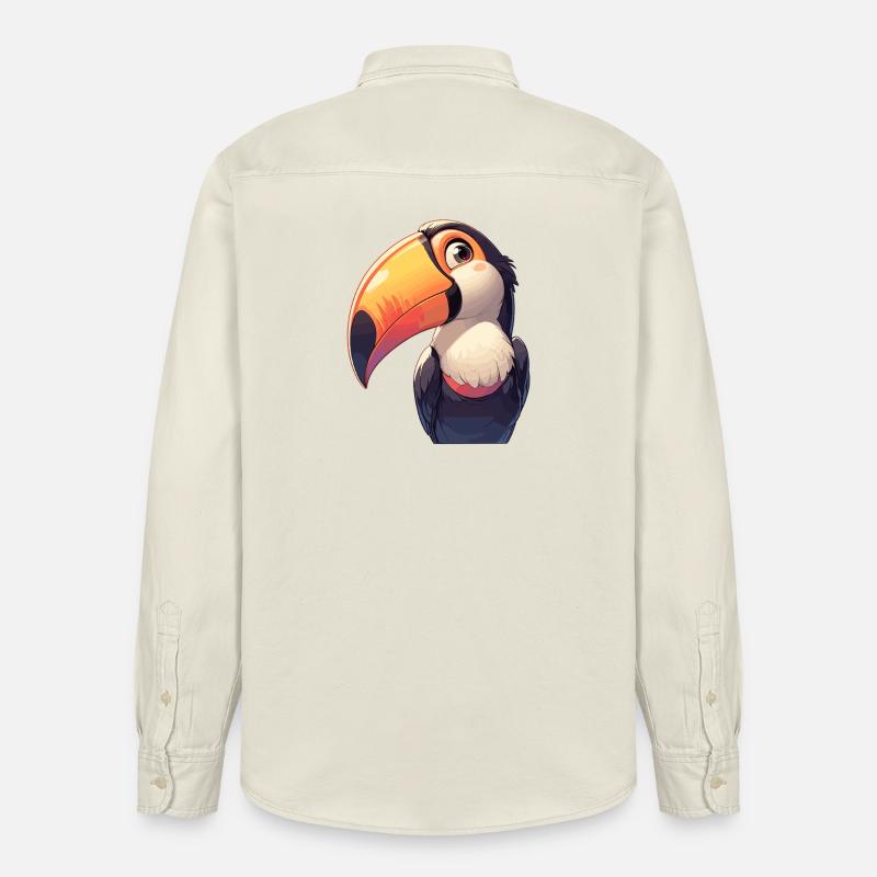 Toucans Toucan - Chemise unisexe coupe décontractée bio Stanley/Stella - écru doux