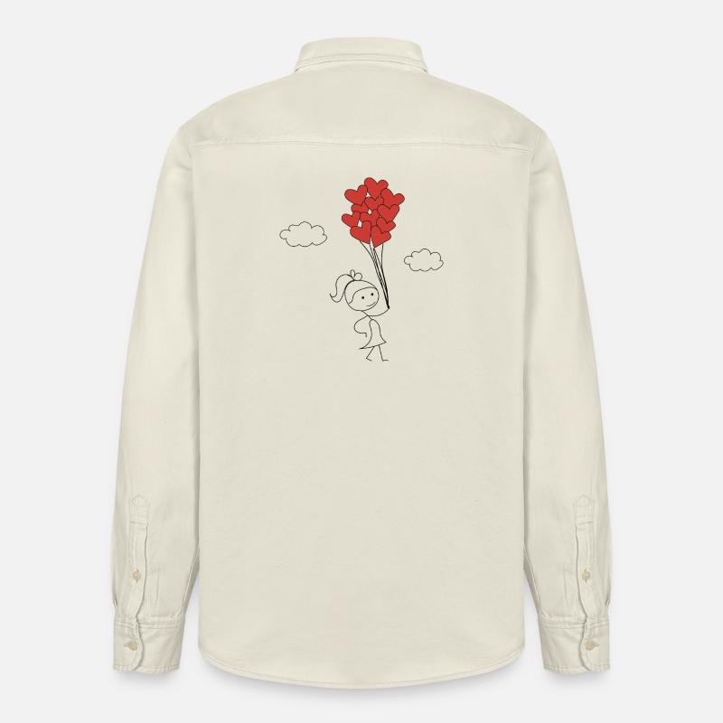 Süßes Mädchen - Relaxed Fit Unisex Organic Hemd von Stanley/Stella - Natur