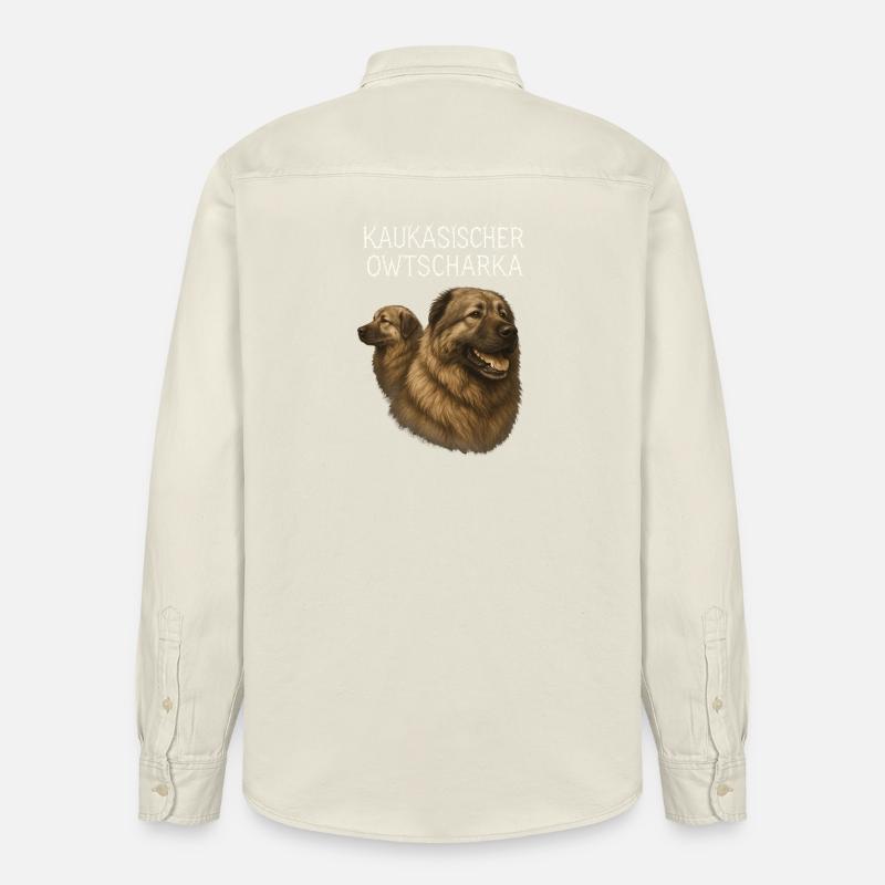 Kaukasischer Owtscharka - Relaxed Fit Unisex Organic Hemd von Stanley/Stella - Natur