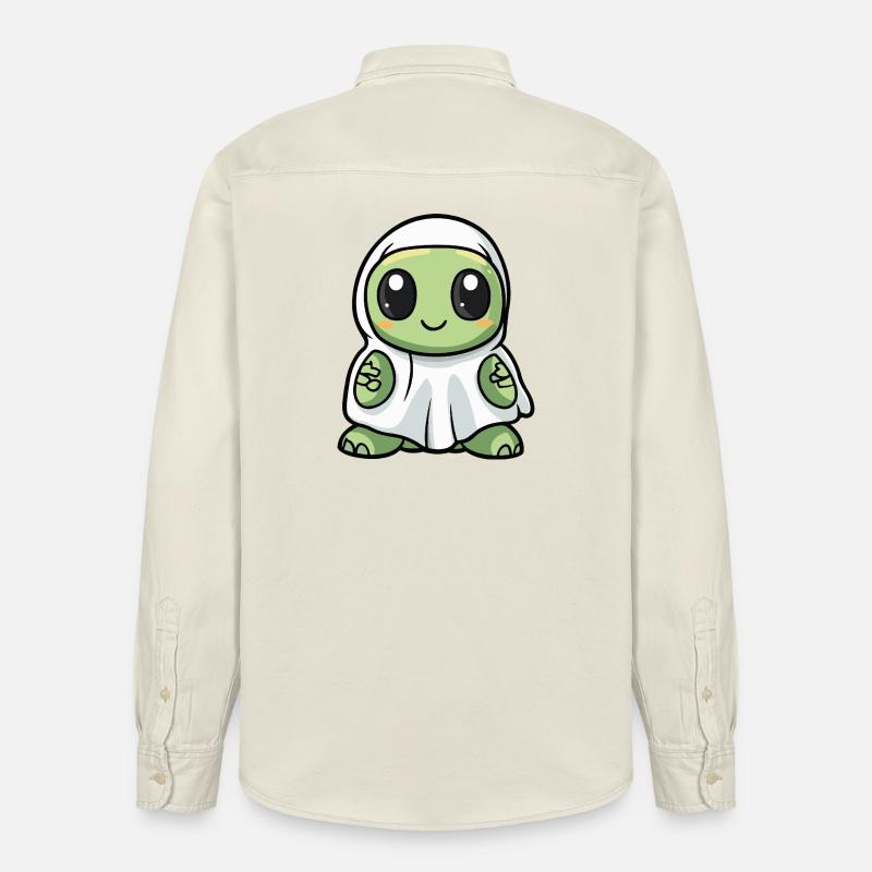 Schildkröte Halloween Geist - Relaxed Fit Unisex Organic Hemd von Stanley/Stella - Natur