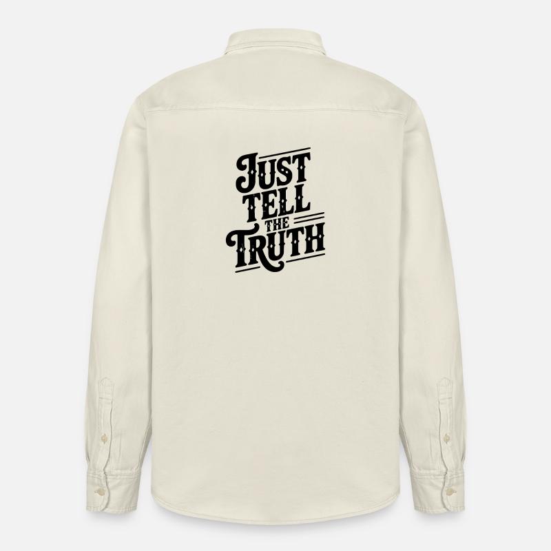 Dites simplement la vérité - Chemise unisexe coupe décontractée bio Stanley/Stella - écru doux
