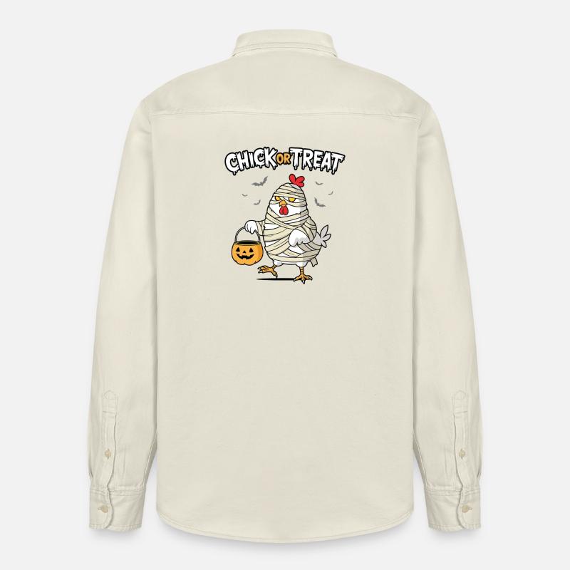 Küken oder Leckerli - Relaxed Fit Unisex Organic Hemd von Stanley/Stella - Natur