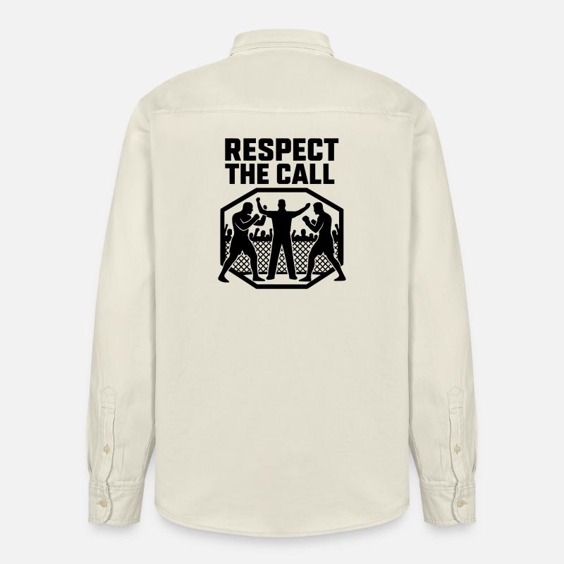 MMA Tribute Respect The Call - Relaxed Fit Unisex Organic Hemd von Stanley/Stella - Natur