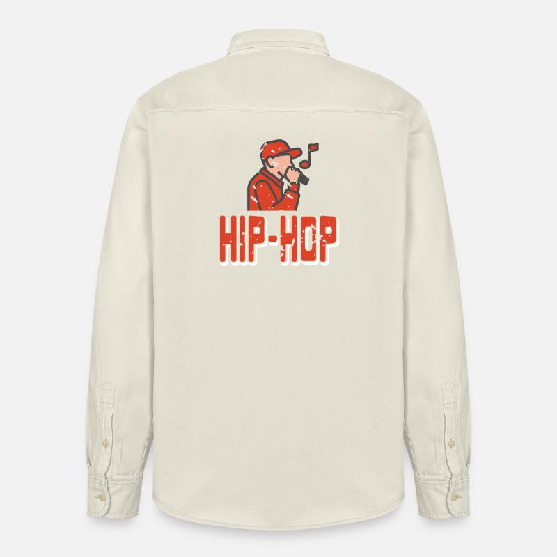 Urban Flow Expression Microphone Freestyle - Relaxed Fit Unisex Organic Hemd von Stanley/Stella - Natur