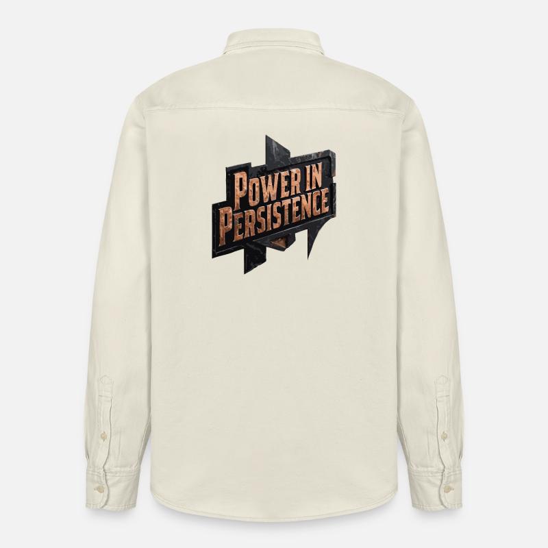 Kraft in der Persistenz - Relaxed Fit Unisex Organic Hemd von Stanley/Stella - Natur
