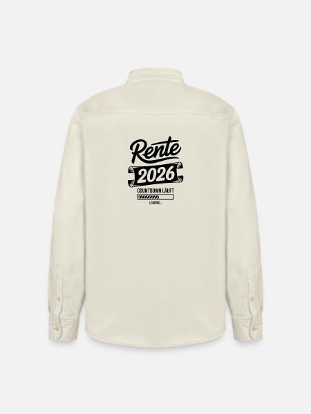 Pension 2026 Countdown Chart - Relaxed Fit Unisex Organic Shirt by Stanley/Stella - soft Ecru