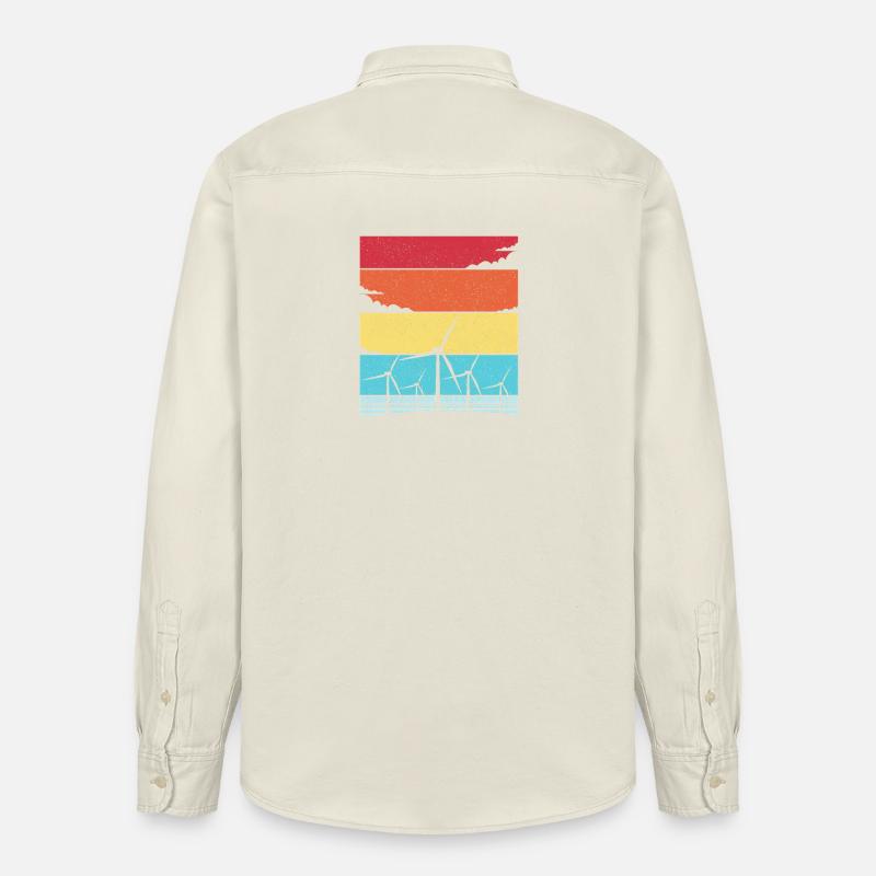 Énergie éolienne Éolienne Éolienne - Chemise unisexe coupe décontractée bio Stanley/Stella - écru doux